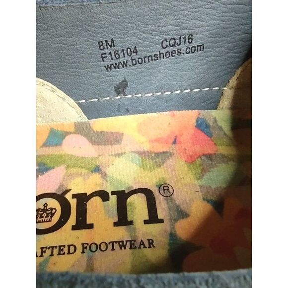 BORN Blue Suede Leather Capela Sneakers Size 8M - Picture 13 of 16